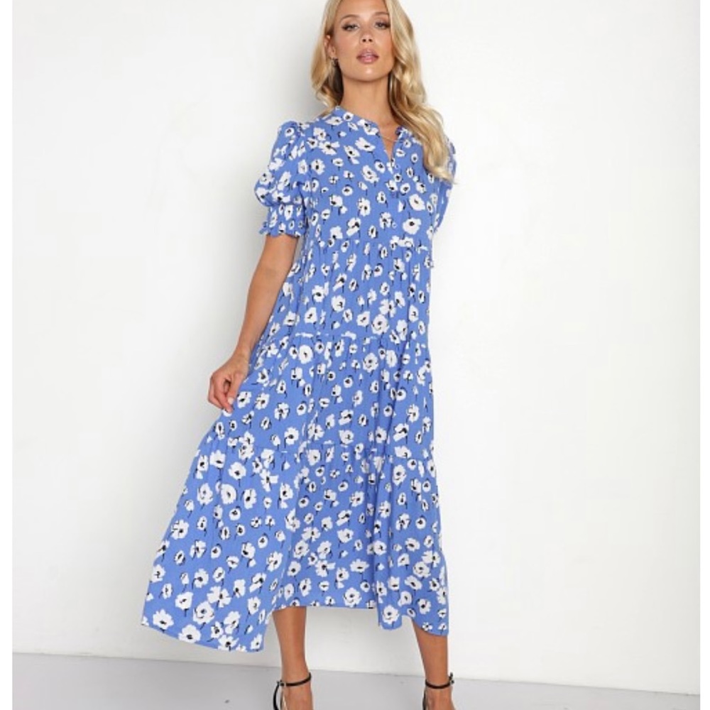 Em saison blue floral dress